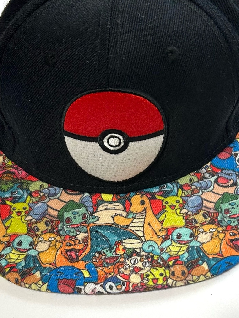 Pokémon Hat Official Snap Back Pokemon Cap Pokeball Full Bill SnapBack - Picture 2 of 10